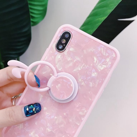 *NEW iPhone 7/8/Plus/6/6S Shell Ring Holder Case - Picture 5 of 8